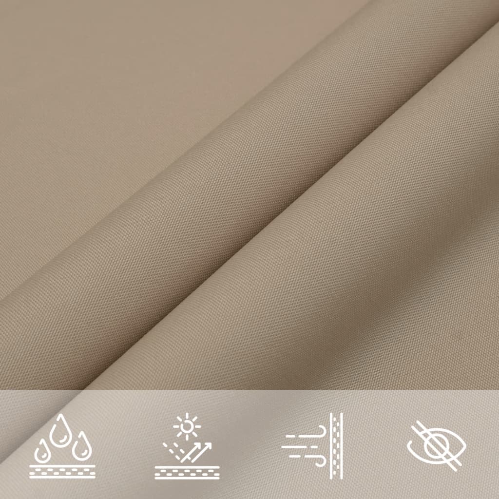 Sunshade Sail Oxford Fabric Square 2.5x2.5 m Taupe