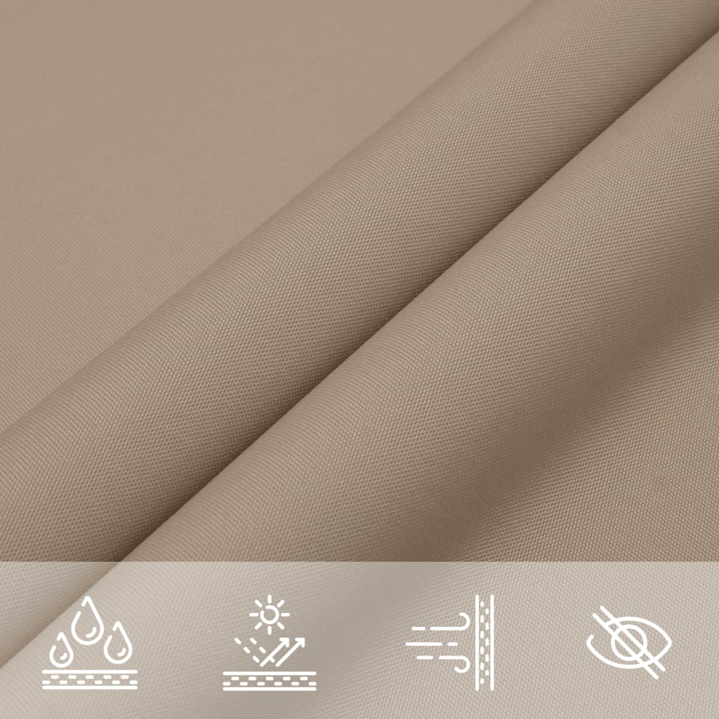 Sunshade Sail Oxford Fabric Square 3x3 m Taupe