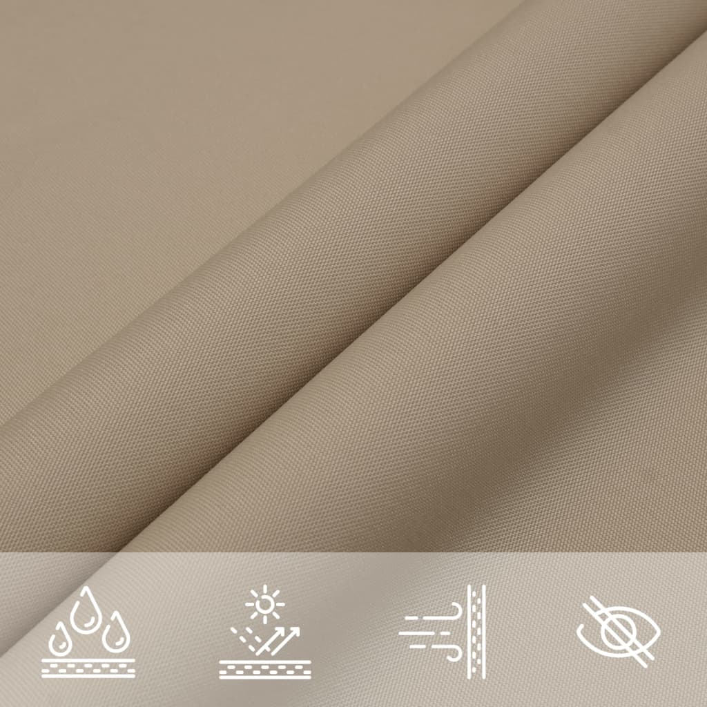 Sunshade Sail Oxford Fabric Square 3.6x3.6 m Taupe