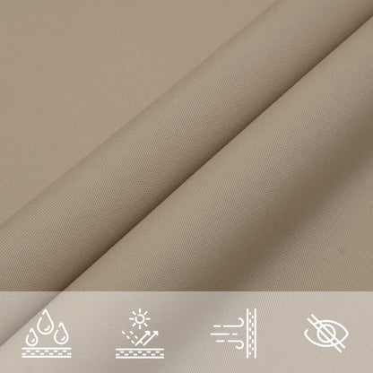 Sunshade Sail Oxford Fabric Square 4.5x4.5 m Taupe