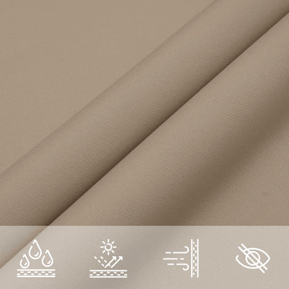 Sunshade Sail Oxford Fabric Square 6x6 m Taupe