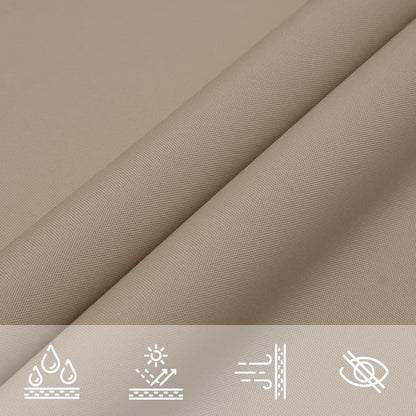 Sunshade Sail Oxford Fabric Rectangular 2x5 m Taupe