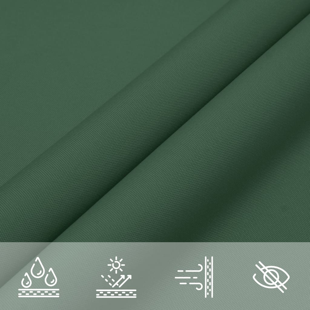 Sunshade Sail Oxford Fabric Square 3x3 m Dark Green