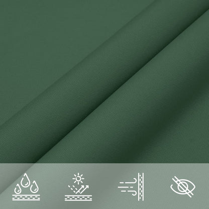 Sunshade Sail Oxford Fabric Square 3x3 m Dark Green