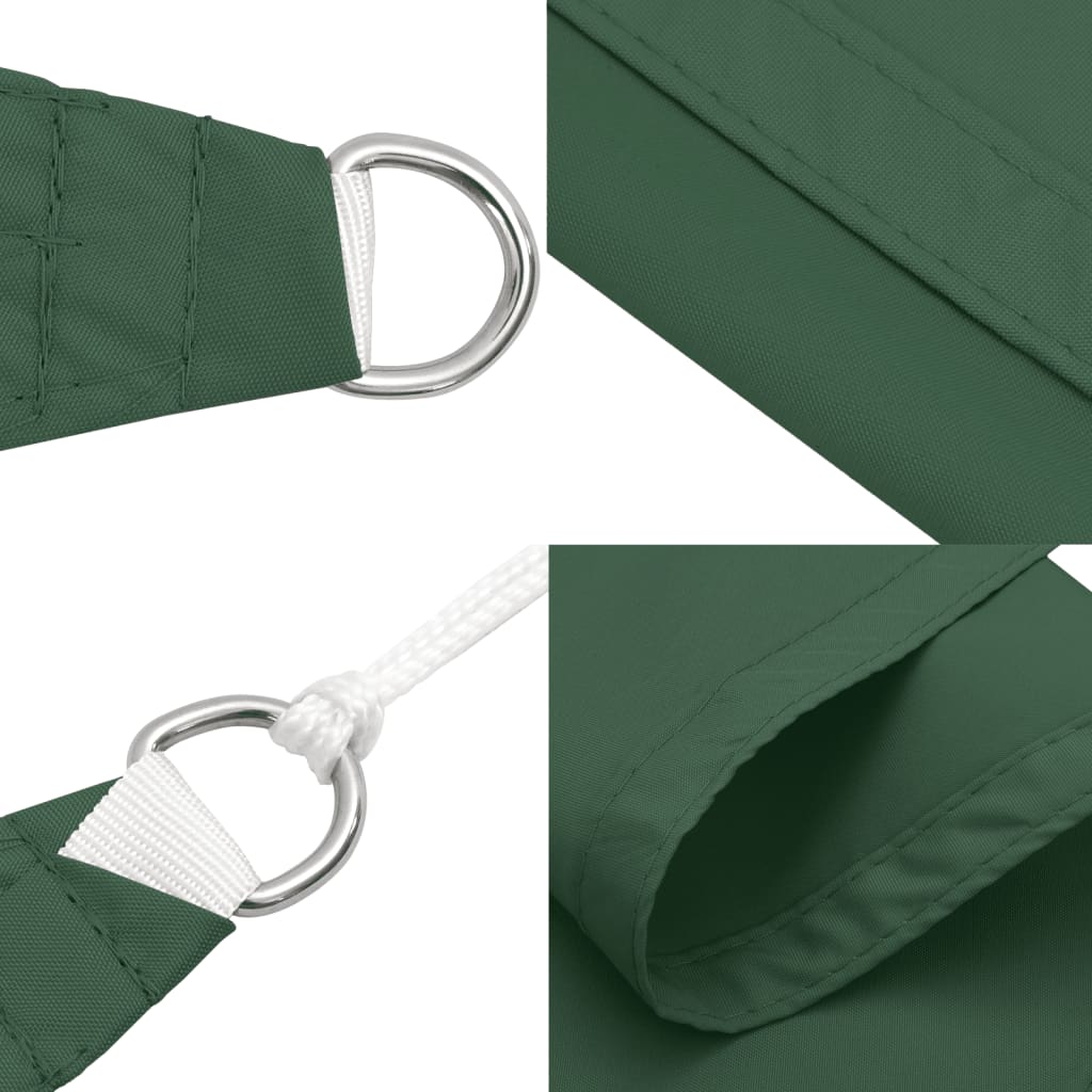 Sunshade Sail Oxford Fabric Square 3.6x3.6 m Dark Green