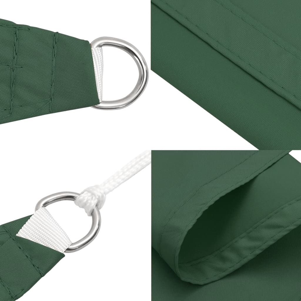 Sunshade Sail Oxford Fabric Square 4x4 m Dark Green