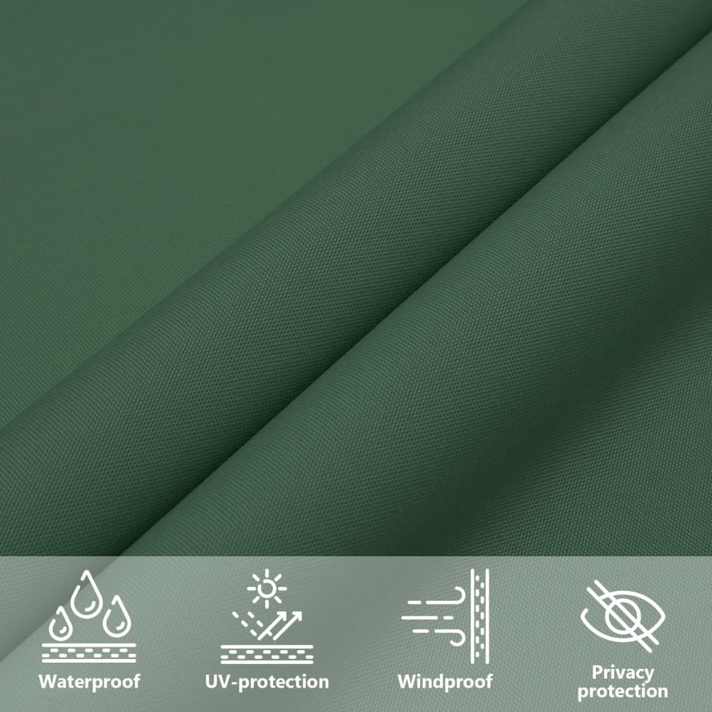 Sunshade Sail Oxford Fabric Square 4x4 m Dark Green