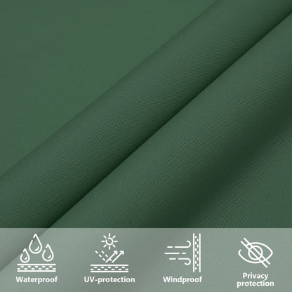 Sunshade Sail Oxford Fabric Square 4x4 m Dark Green