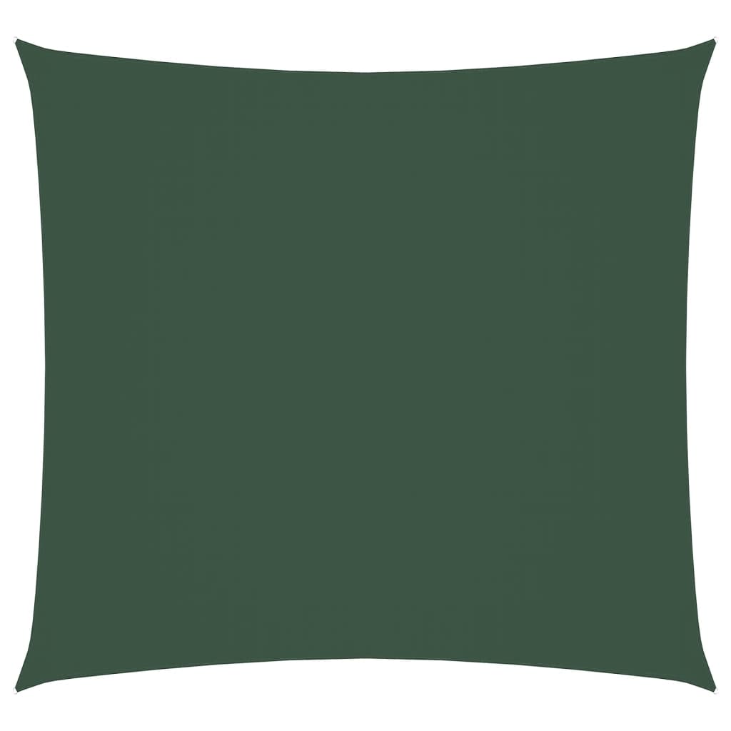 Sunshade Sail Oxford Fabric Square 5x5 m Dark Green