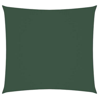 Sunshade Sail Oxford Fabric Square 5x5 m Dark Green