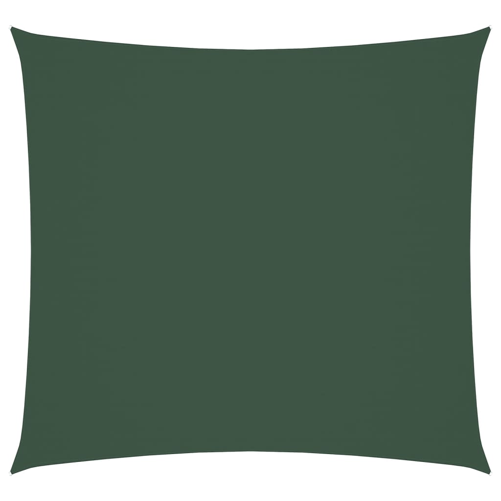 Sunshade Sail Oxford Fabric Square 7x7 m Dark Green