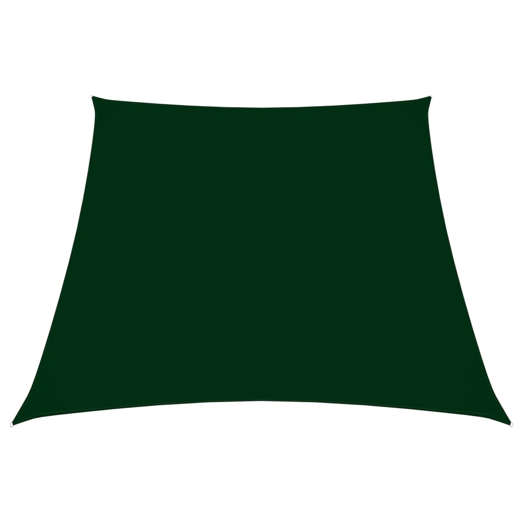 Sunshade Sail Oxford Fabric Trapezium 2/4x3 m Dark Green