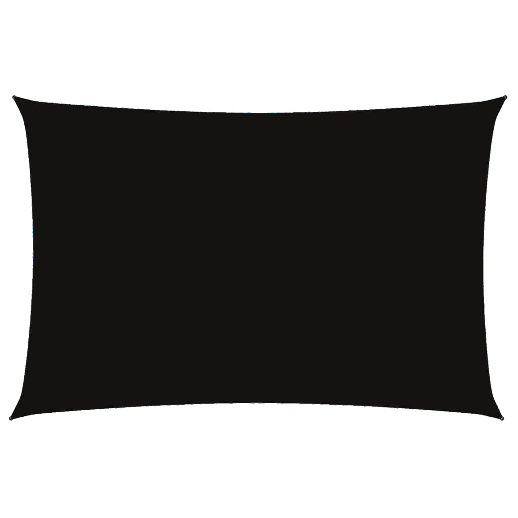 Sunshade Sail Oxford Fabric Rectangular 2x4 m Black