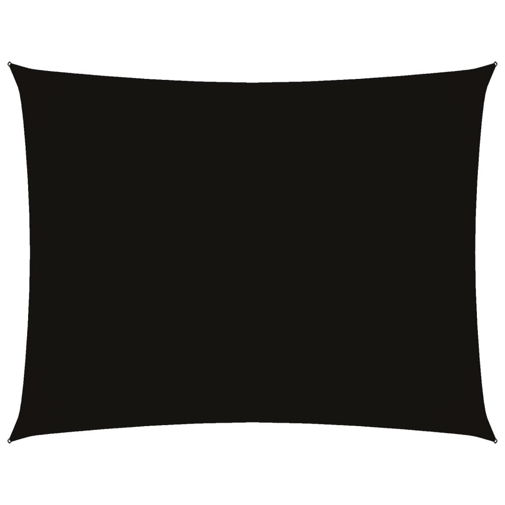 Sunshade Sail Oxford Fabric Rectangular 4x6 m Black