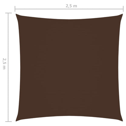 Sunshade Sail Oxford Fabric Square 2.5x2.5 m Brown