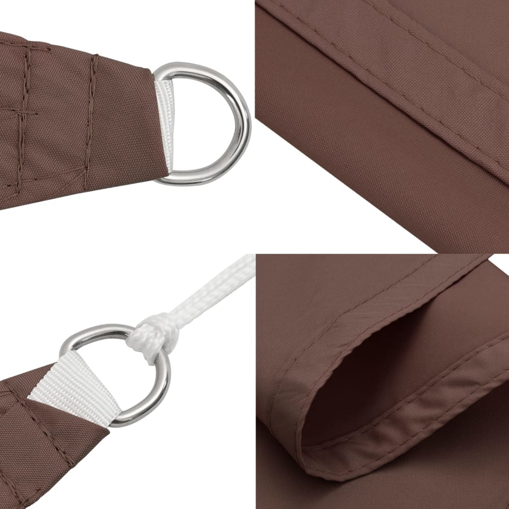 Sunshade Sail Oxford Fabric Square 6x6 m Brown