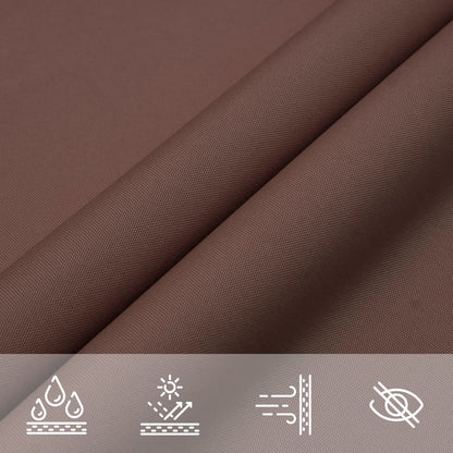 Sunshade Sail Oxford Fabric Rectangular 4x7 m Brown