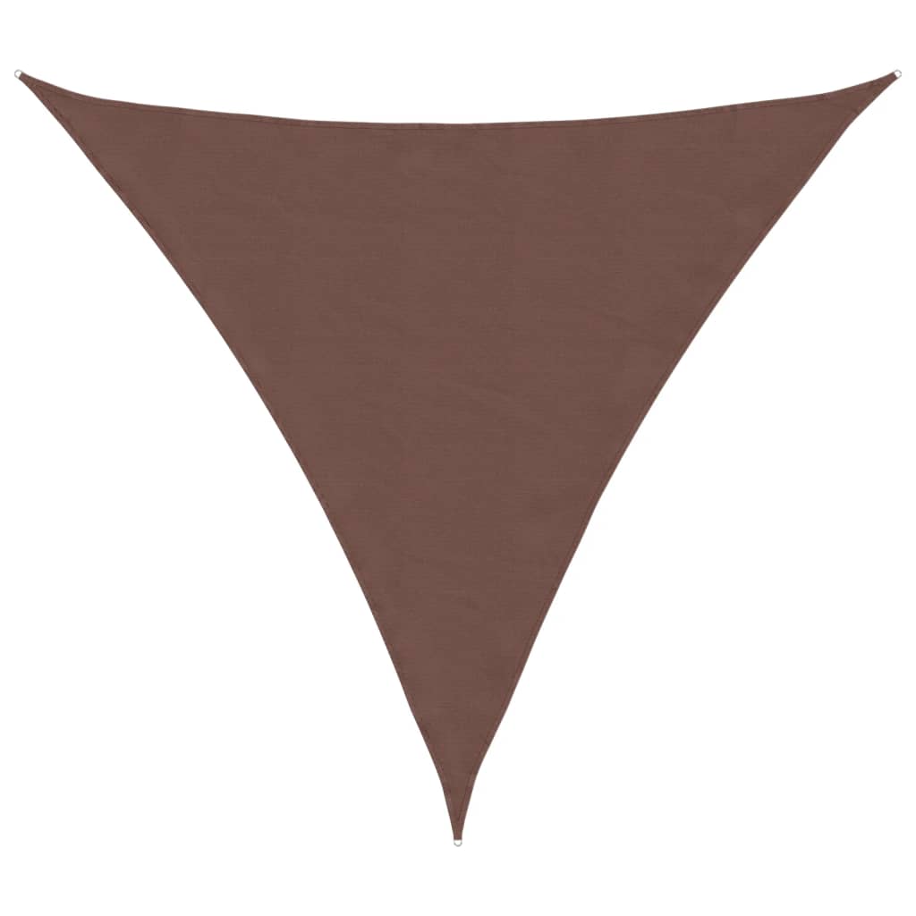 Sunshade Sail Oxford Fabric Triangular 4x4x4 m Brown