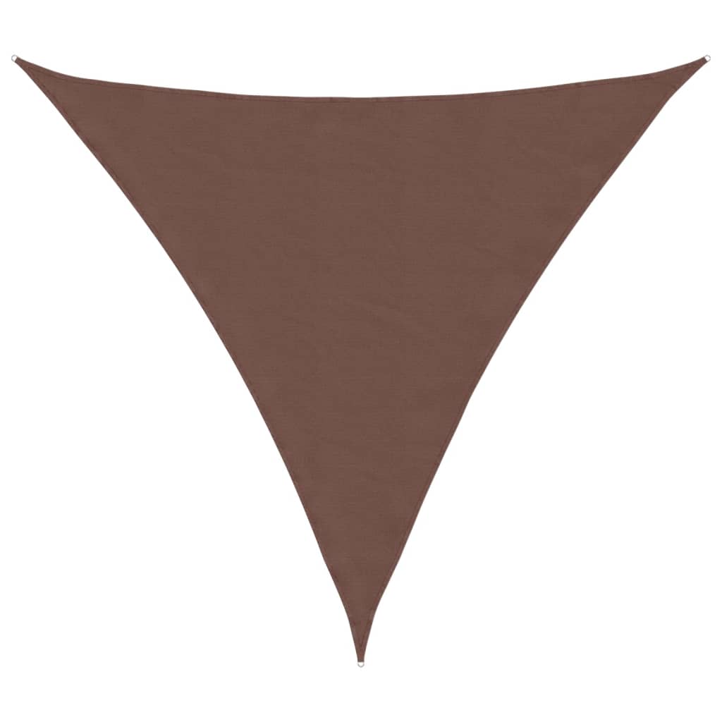 Sunshade Sail Oxford Fabric Triangular 4.5x4.5x4.5 m Brown