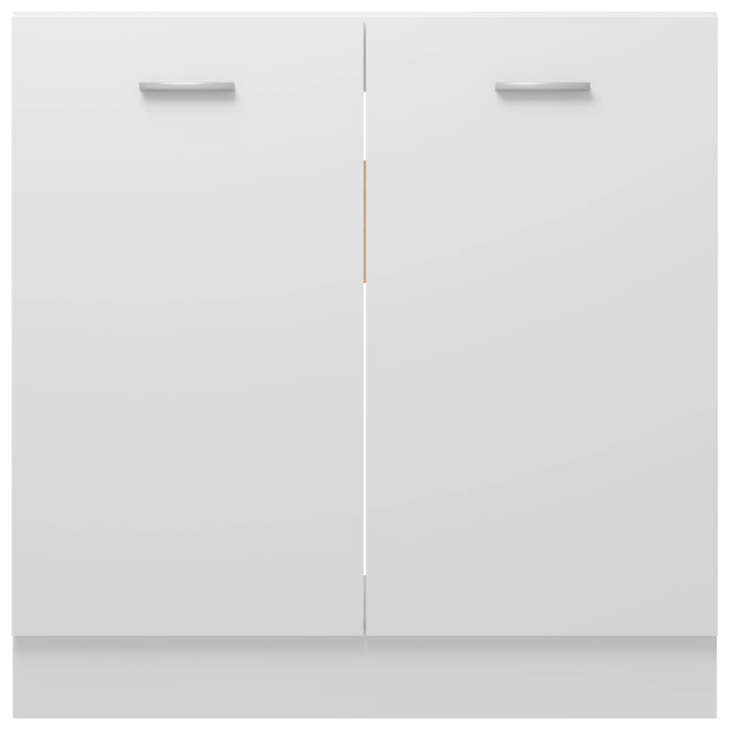 Sink Bottom Cabinet White 80x46x81.5 cm Engineered Wood