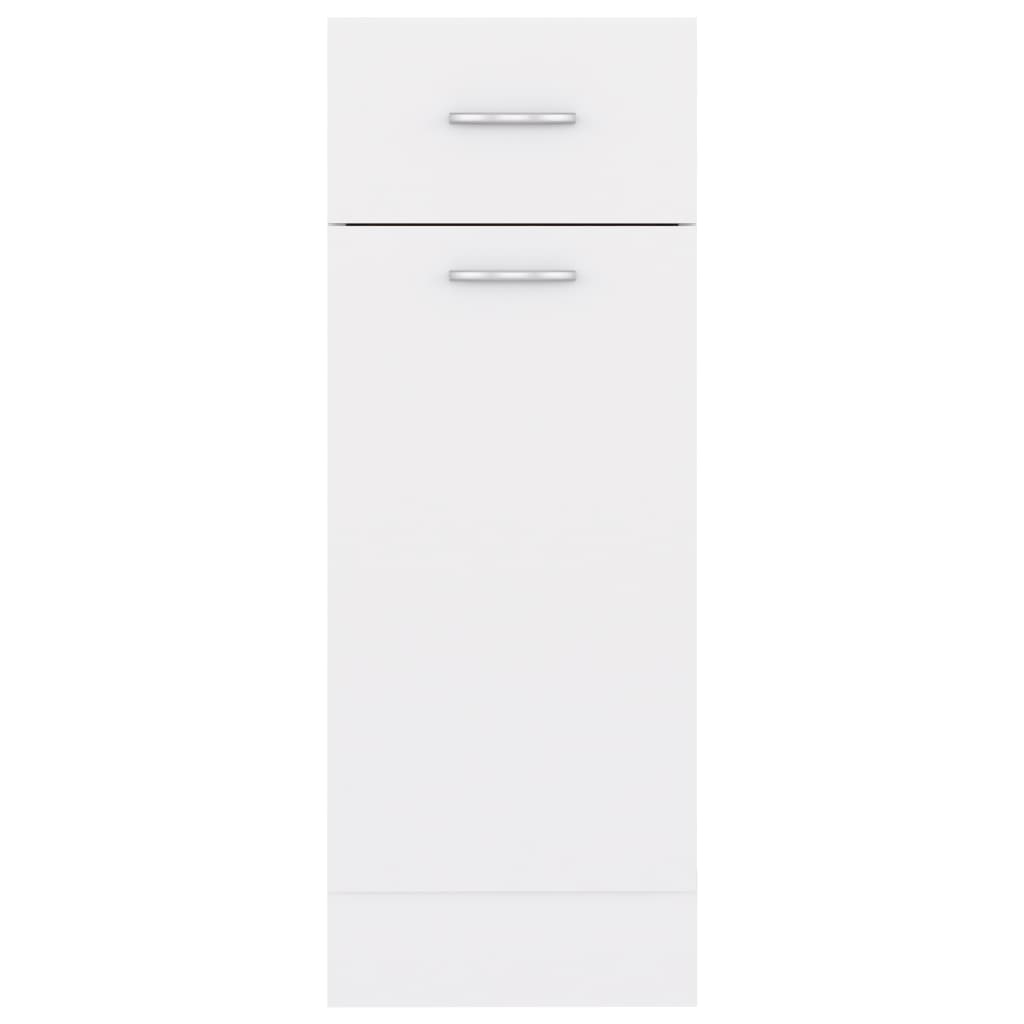 Drawer Bottom Cabinet White 30x46x81.5 cm Engineered Wood