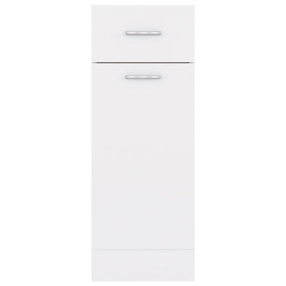 Drawer Bottom Cabinet White 30x46x81.5 cm Engineered Wood