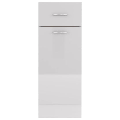 Drawer Bottom Cabinet High Gloss White 30x46x81.5 cm Engineered Wood