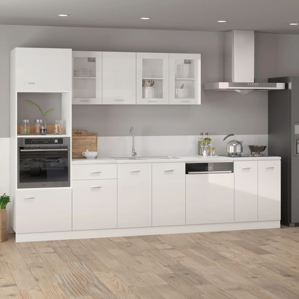 Drawer Bottom Cabinet High Gloss White 40x46x81.5 cm Engineered Wood