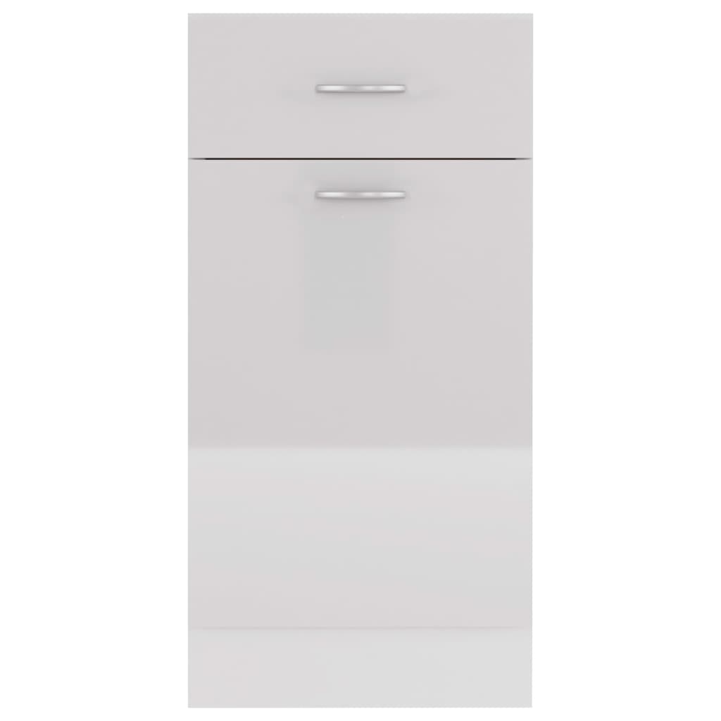 Drawer Bottom Cabinet High Gloss White 40x46x81.5 cm Engineered Wood