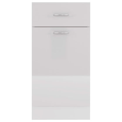 Drawer Bottom Cabinet High Gloss White 40x46x81.5 cm Engineered Wood