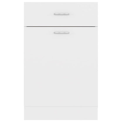 Drawer Bottom Cabinet White 50x46x81.5 cm Engineered Wood