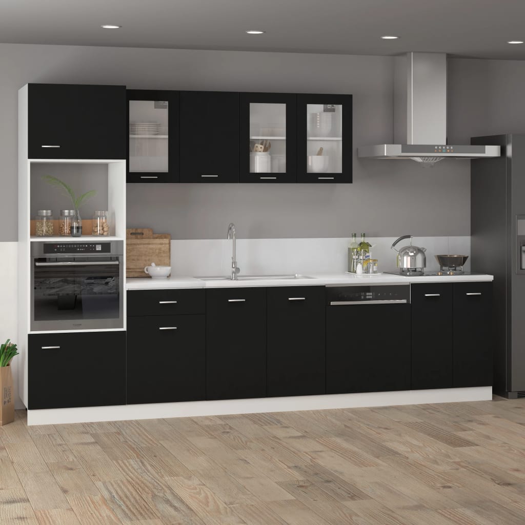 Drawer Bottom Cabinet Black 50x46x81.5 cm Engineered Wood