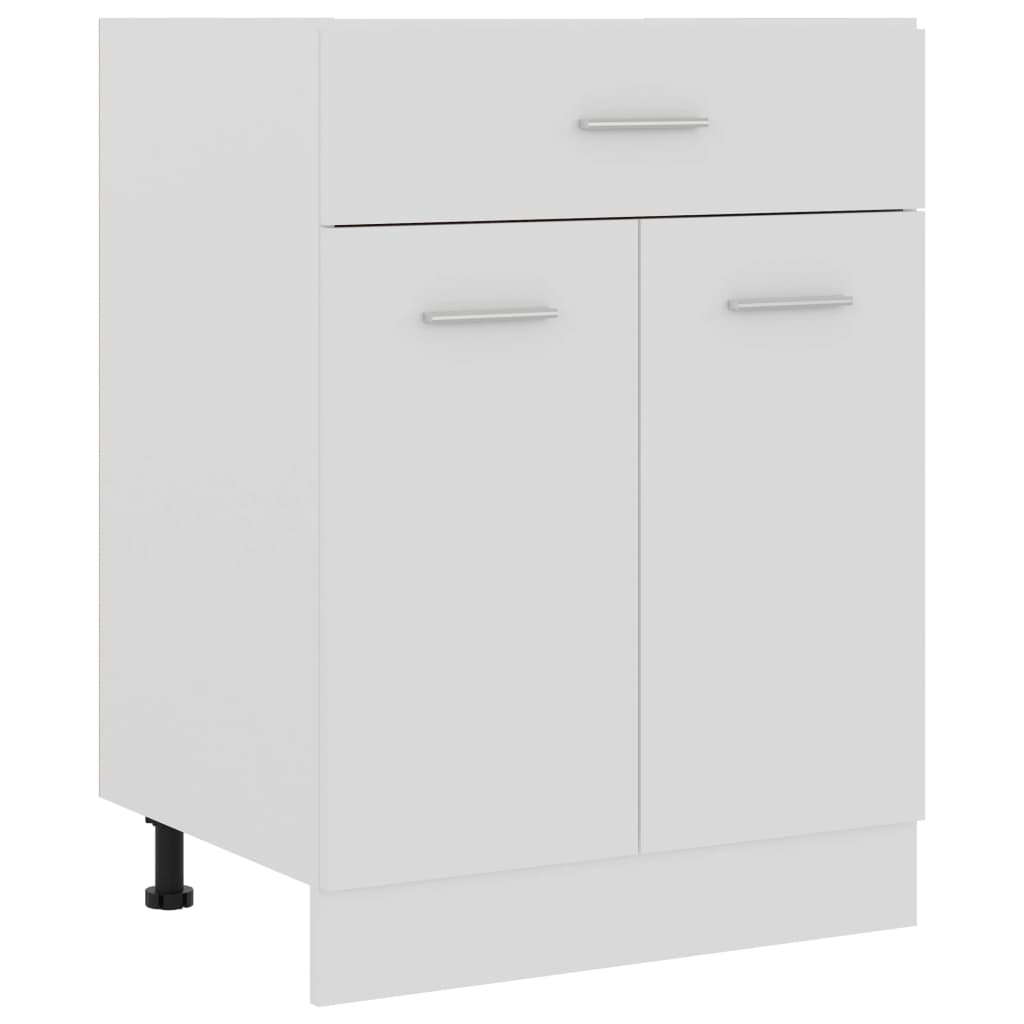 Drawer Bottom Cabinet White 60x46x81.5 cm Engineered Wood