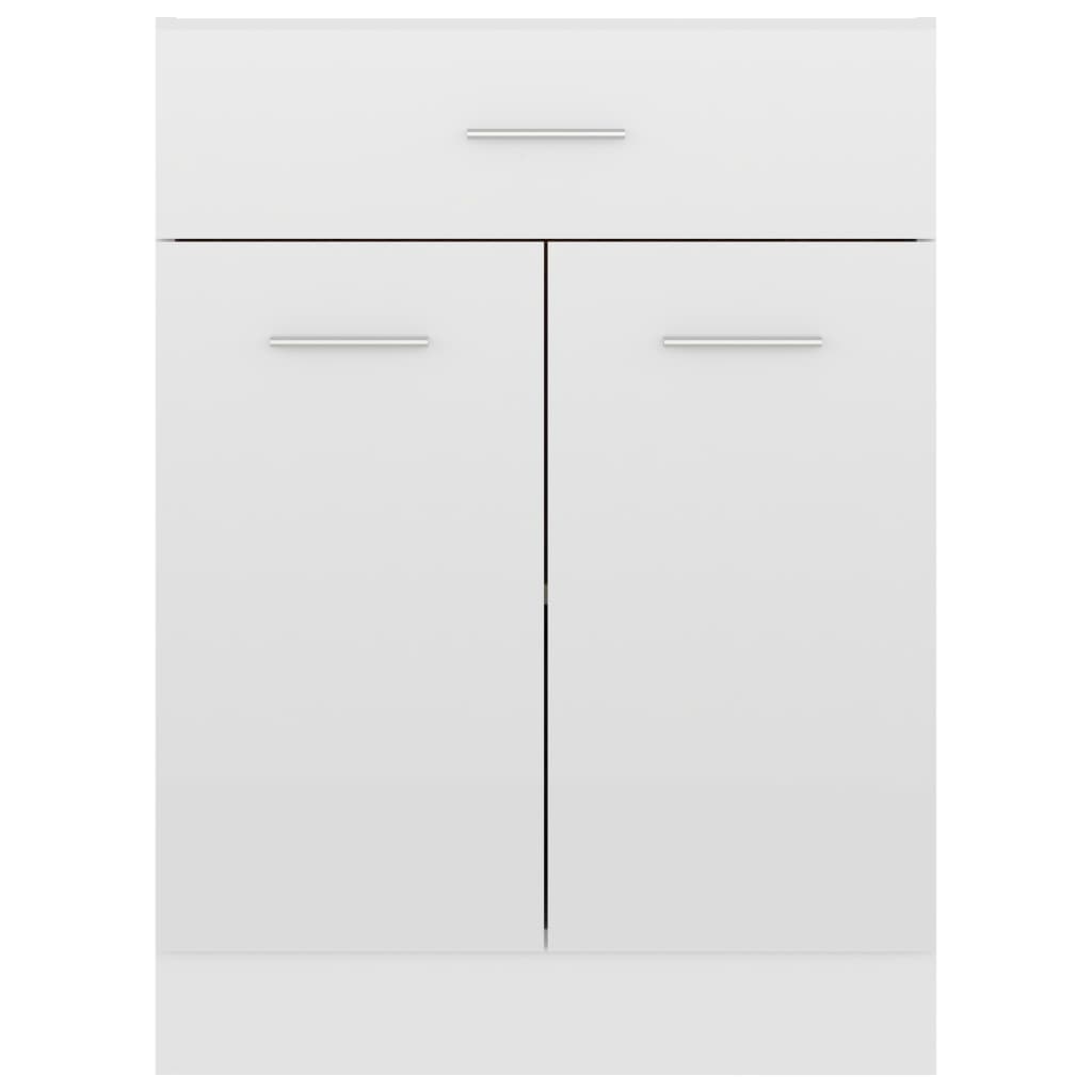 Drawer Bottom Cabinet High Gloss White 60x46x81.5 cm Engineered Wood