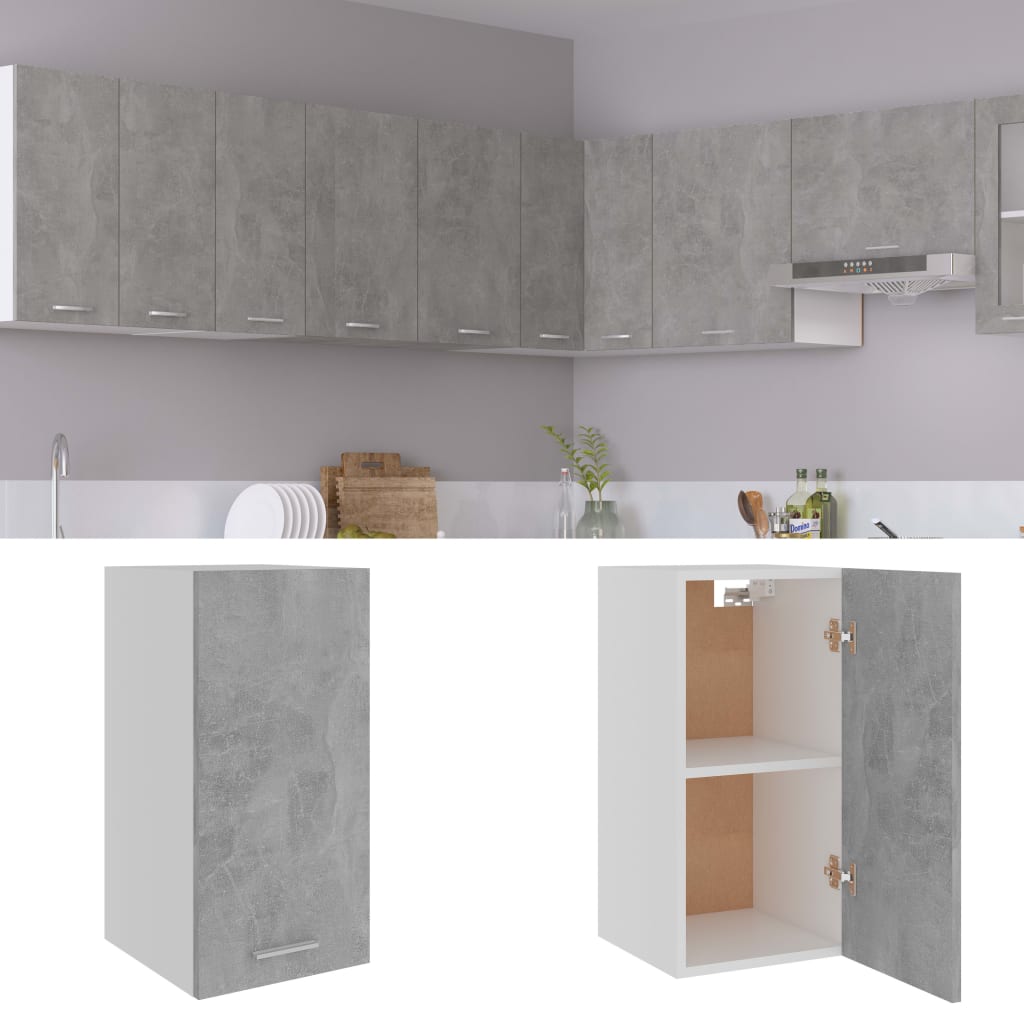 Hanging Cabinet Concrete Grey 29.5x31x60 cm Engineered Wood