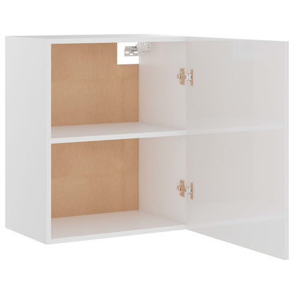 Hanging Cabinet High Gloss White 50x31x60 cm Engineered Wood