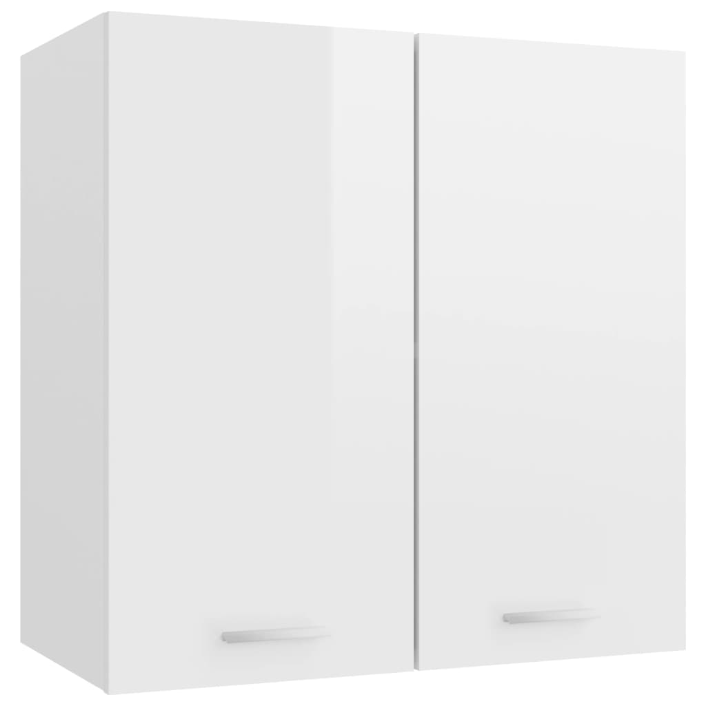 Hanging Cabinet High Gloss White 60x31x60 cm Engineered Wood