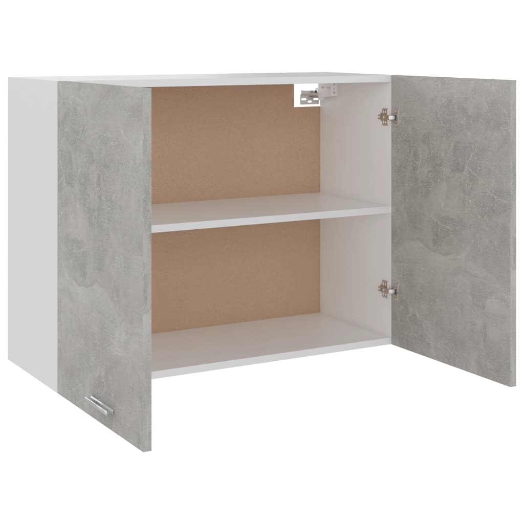 Hanging Cabinet Concrete Grey 80x31x60 cm Engineered Wood