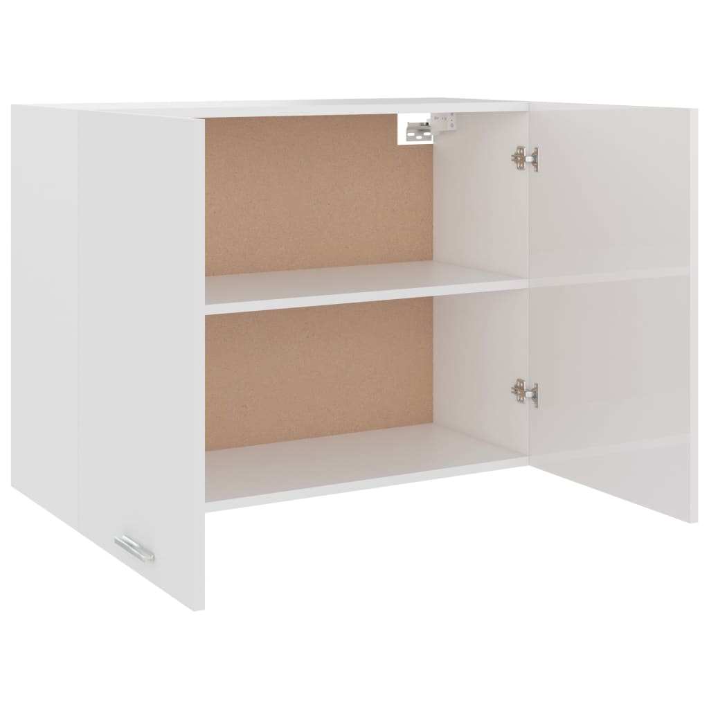 Hanging Cabinet High Gloss White 80x31x60 cm Engineered Wood