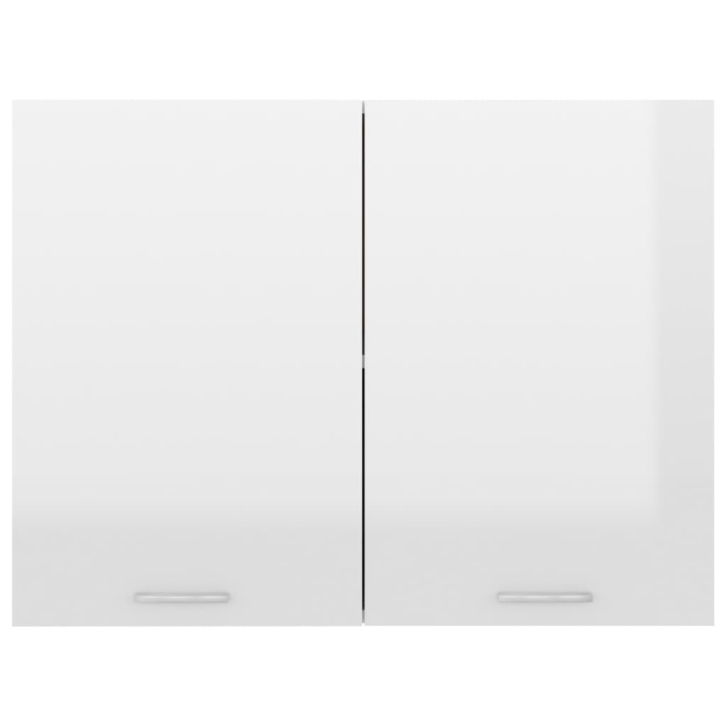 Hanging Cabinet High Gloss White 80x31x60 cm Engineered Wood