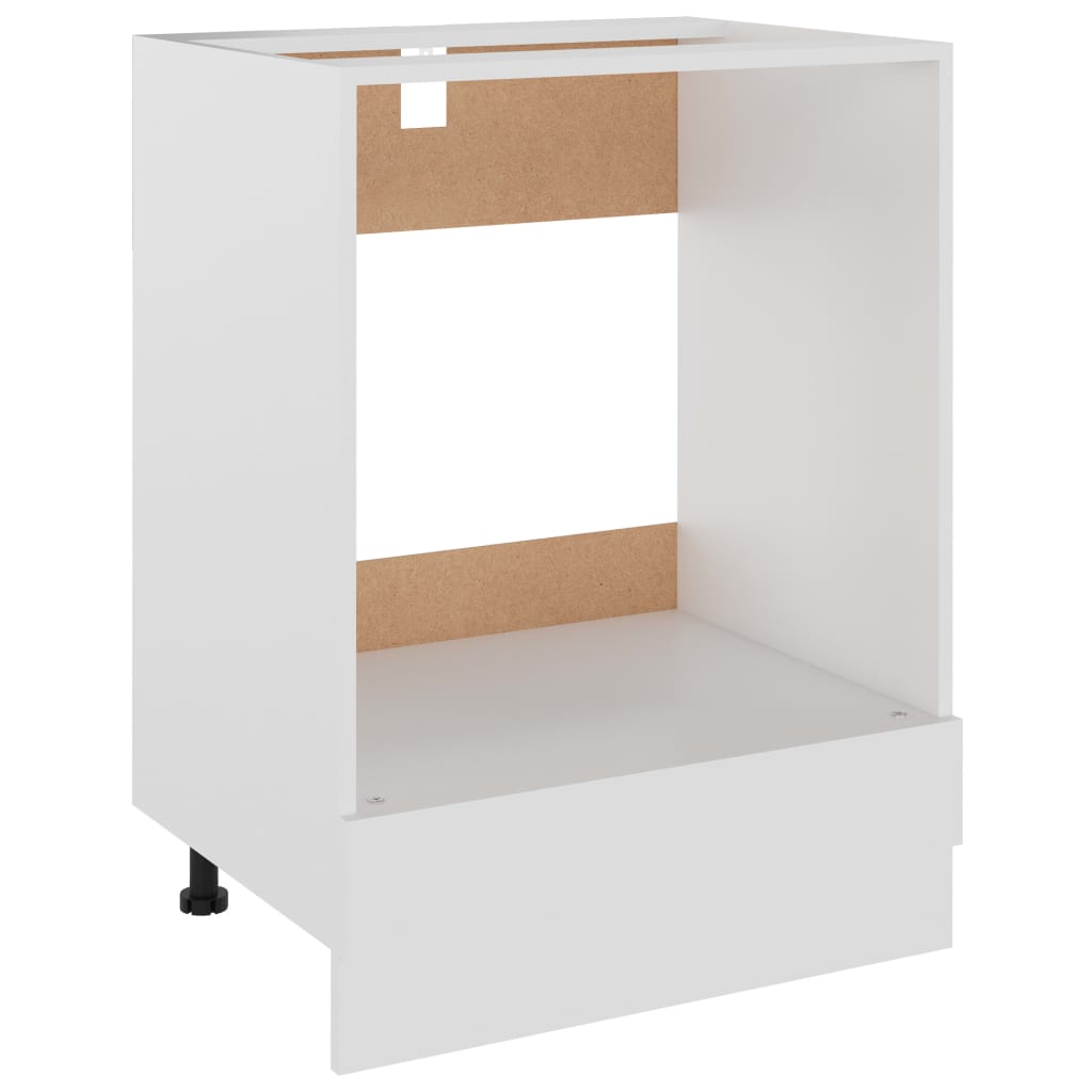 Oven Cabinet White 60x46x81.5 cm Engineered Wood