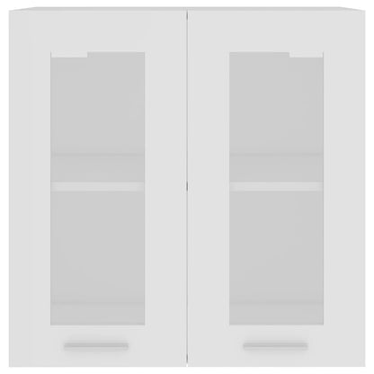 Hanging Glass Cabinet Lyon White 60x31x60 cm Engineered Wood