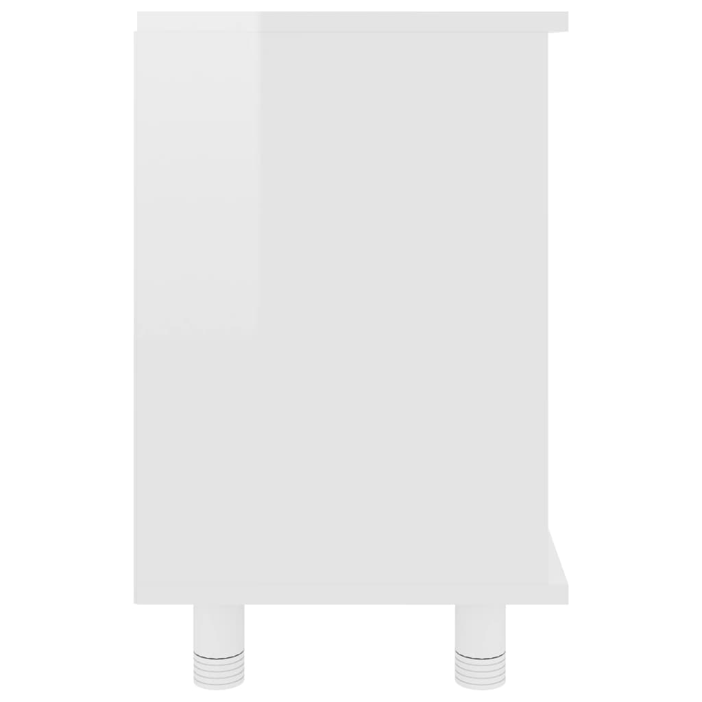 Bathroom Cabinet High Gloss White 60x32x53.5 cm Engineered Wood