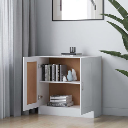 Book Cabinet White 82.5x30.5x80 cm Engineered Wood