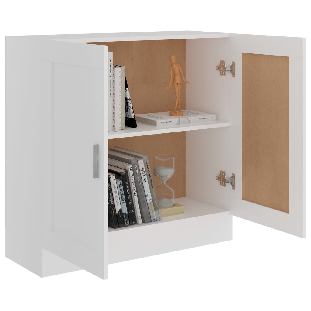 Book Cabinet White 82.5x30.5x80 cm Engineered Wood