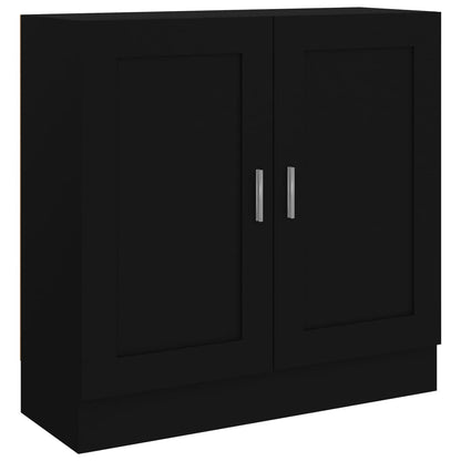 Book Cabinet Black 82.5x30.5x80 cm Engineered Wood