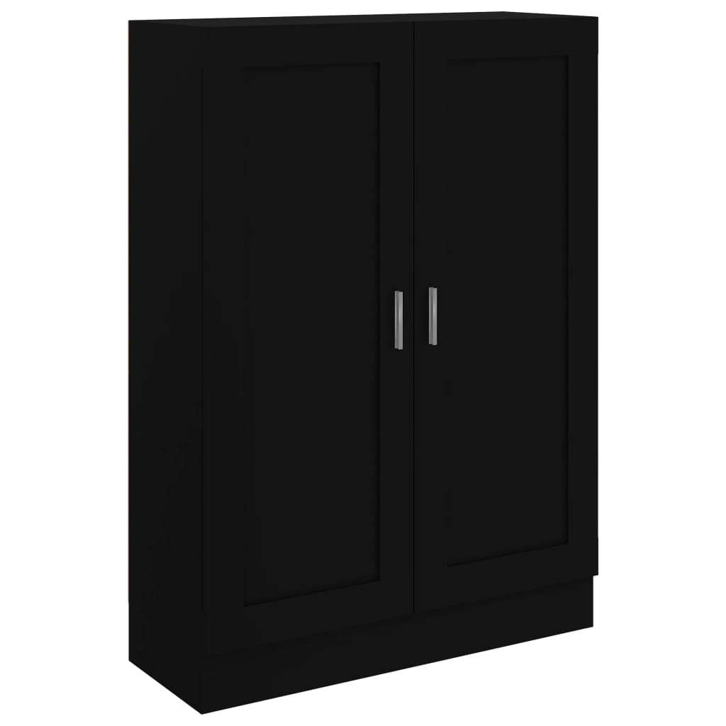 Book Cabinet Black 82.5x30.5x115 cm Engineered Wood