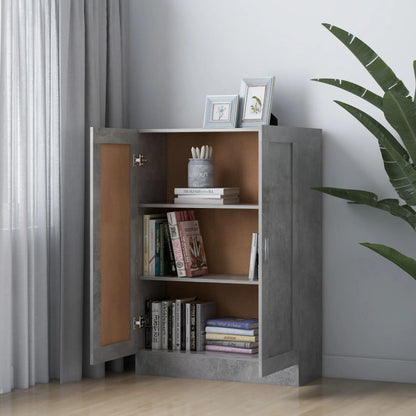 Book Cabinet Concrete Grey 82.5x30.5x115 cm Engineered Wood