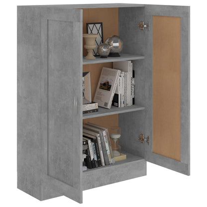 Book Cabinet Concrete Grey 82.5x30.5x115 cm Engineered Wood