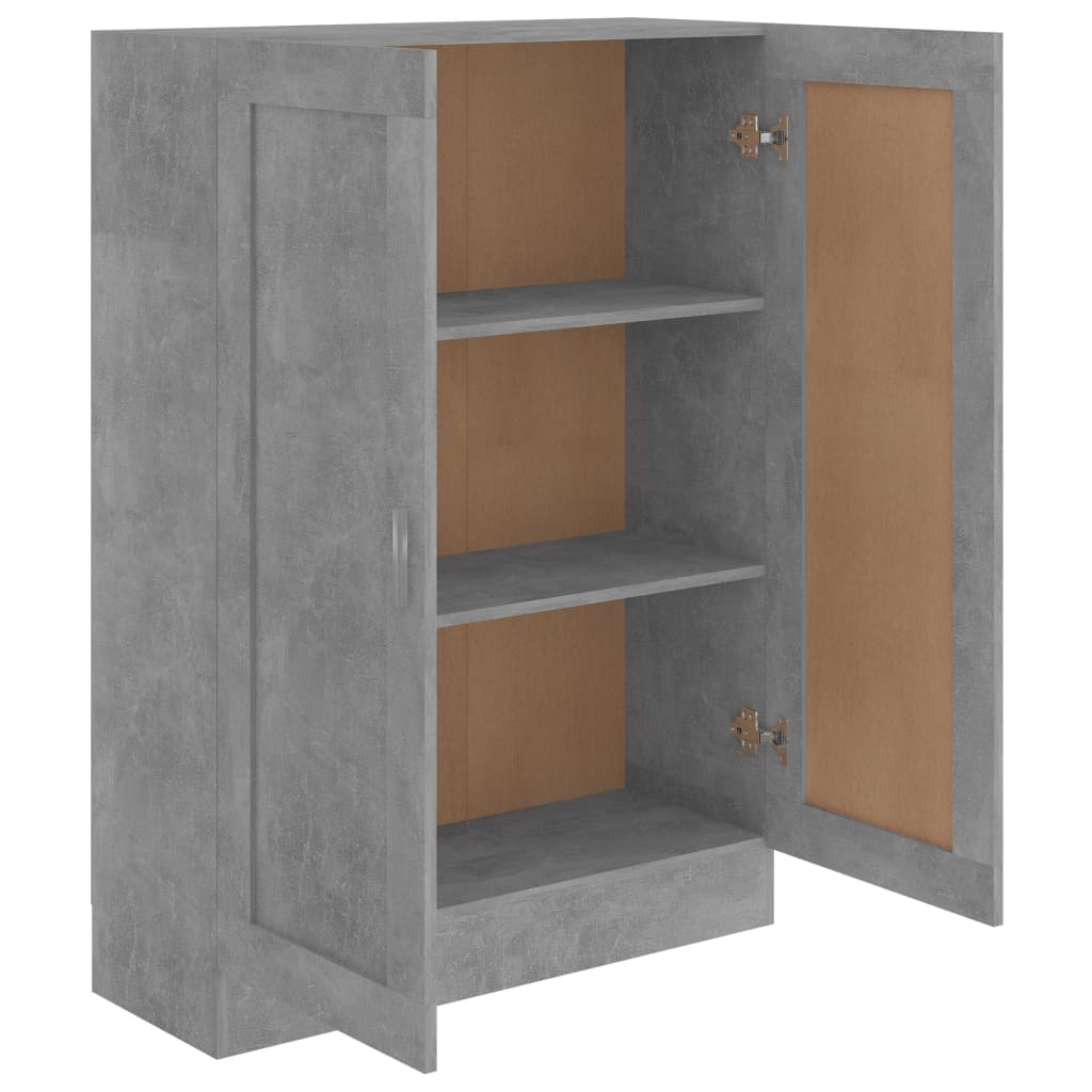 Book Cabinet Concrete Grey 82.5x30.5x115 cm Engineered Wood